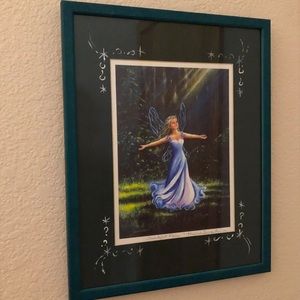 VTG ‘98 Framed authentic Michelle Swartwout Fairy Print